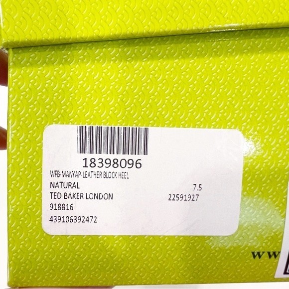 TED BAKER LONDON Manyap Snake Sandal Size 38 NEW NIB - Picture 7 of 15